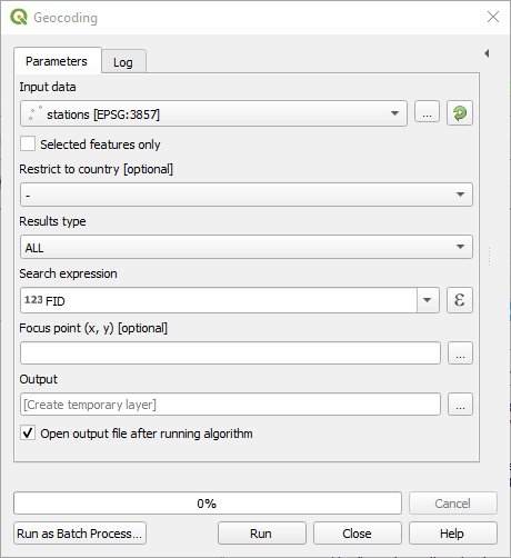 Geocoding