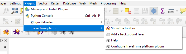 QGIS Menu