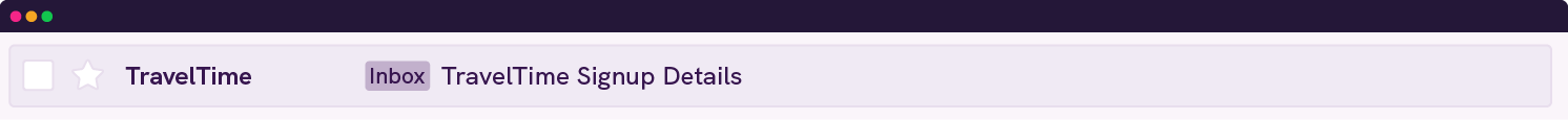 Hello world email